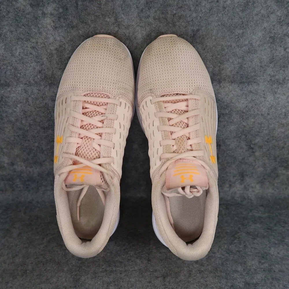 Under Armour Shoes Womens 10 Athletic Trainers UA Surge SE Running Sports Peach